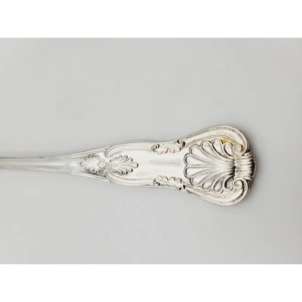 FB Rogers Italy Silverplated Repousse Kings Shell Salad Serving Spoon Discontinu